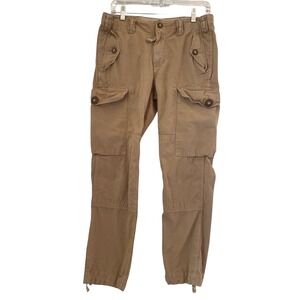 Polo‎ Ralph Lauren RLPC Trousers 30x29 Combat Tan Pants OG 107 GS Military Cargo